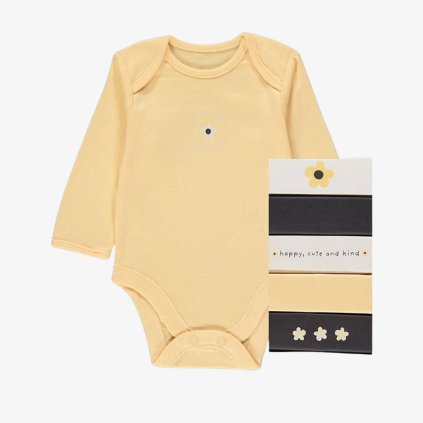 George Premature Long Sleeve Bodysuits, 7 Pack