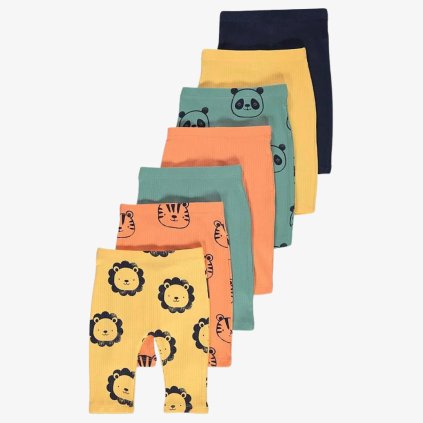 George Comfortable Ribbed Leggings, 7 Pack