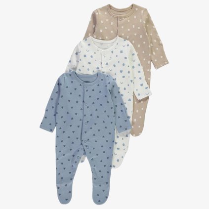 George Printed Pyjamas: Pack of 3