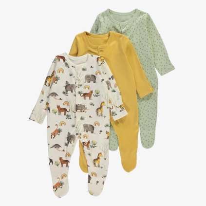 George Unisex overal pre bábätko: balenie 3 ks