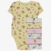 George Disney Princess Short Sleeve Bodysuits, 7 Pack