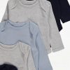 George Baby Long Sleeve Bodysuits, 5 Pack