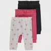 George Cotton Ribbed Baby Joggers, 3 Pack