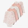 Tu Baby Long Sleeve Bodysuits, 5 Pack
