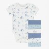 George Pure Cotton Short Sleeve Bodysuits, 7 Pack
