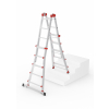 Hliníkový čtyřdílný žebřík teleskopický kloubový HAILO M80 4 x 5 příček obrázek 3