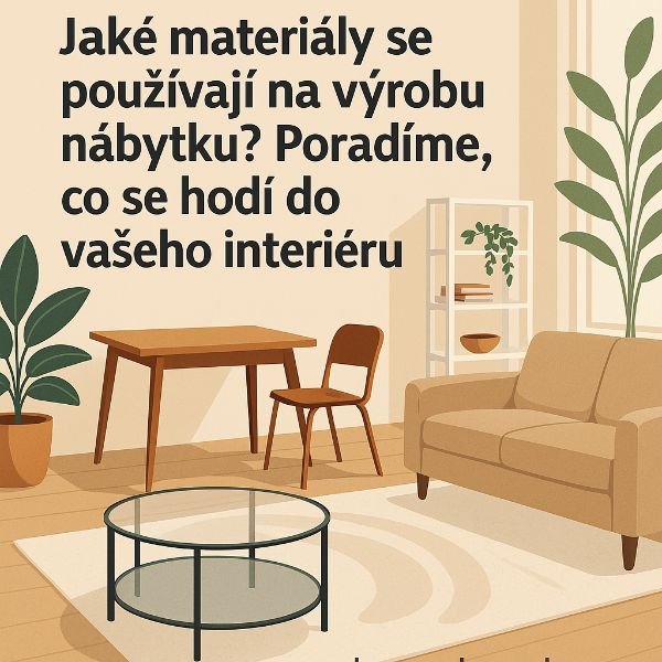 Jaké materiály se používají na výrobu nábytku?