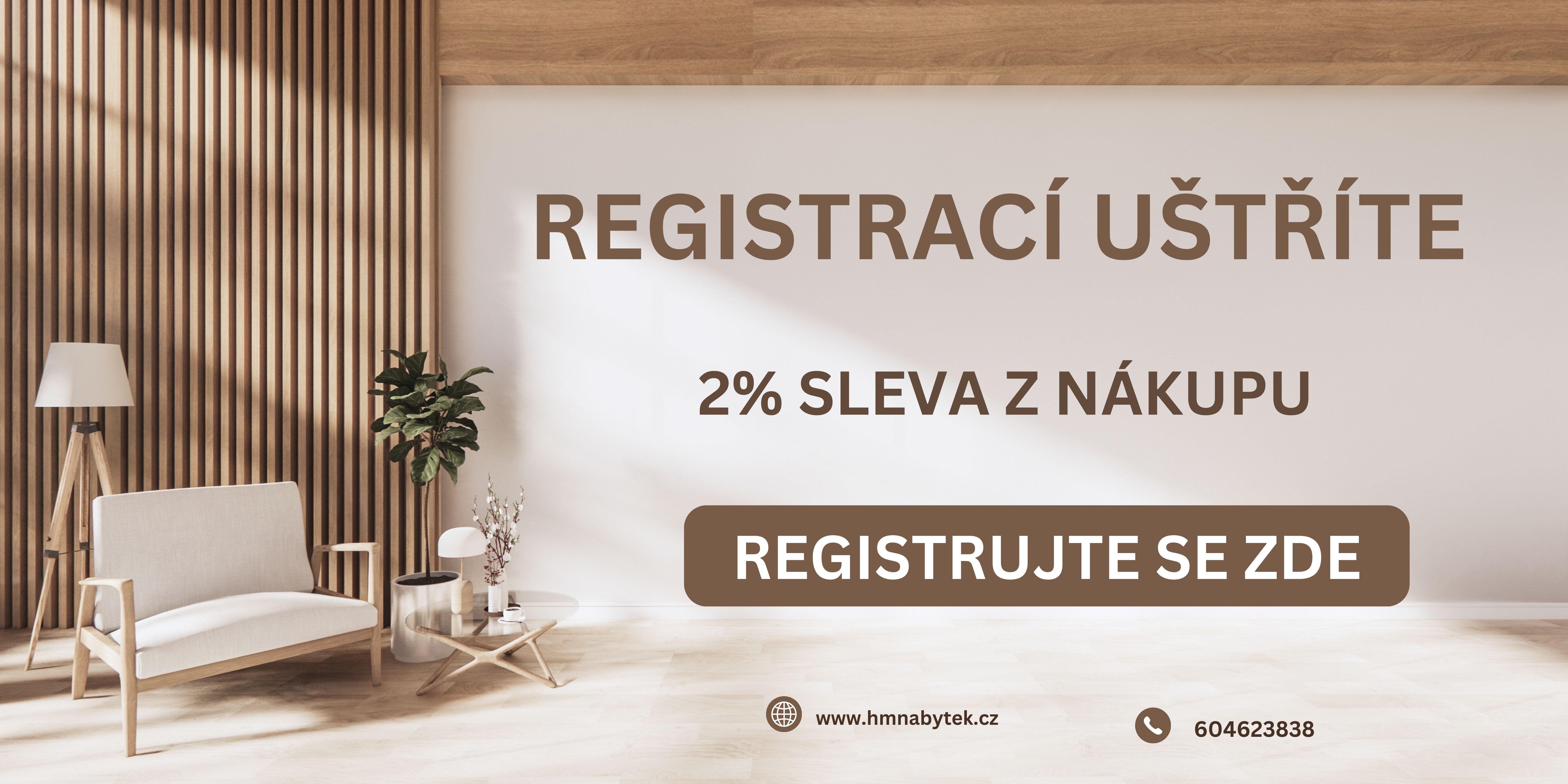Ušetřete 2% z nákupu registrací u nás