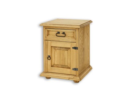 Szafka nocna SN701 PRAWA (Barva sosna biały wosk, Šířka, Výška, Hloubka, Hmotnost 45, 60, 43, 15 kg)