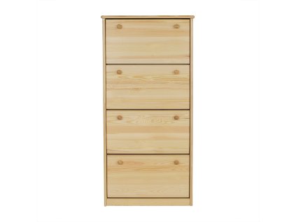 Szafka na buty sosnowa SB110 (Barva sosna surowy nielakierowany, Šířka, Výška, Hloubka, Hmotnost 72, 150, 29, 35 kg)