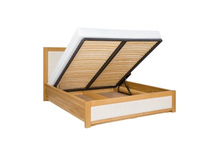 Łóżko BOX bukowe LK114 BOX (Barva buk orzech, Šířka, Délka, Hmotnost 200, D200, 128 kg)