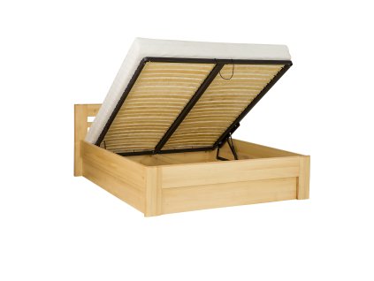 Łóżko BOX bukowe LK111 BOX (Barva buk bielony, Šířka, Délka, Hmotnost 200, D200, 156 kg)