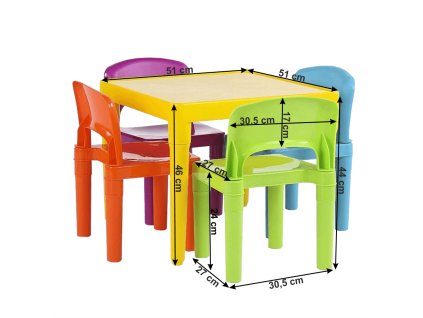 Dětský set 1+4, vícebarevný, ZILBO