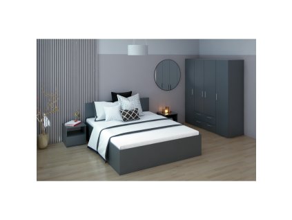 Noční stolek, grafit, DOLI