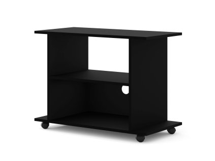 TV stolek na kolečkách YOGI 80 cm černá mat