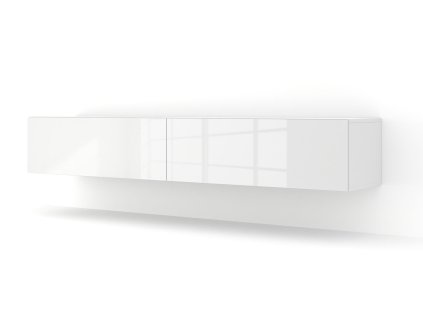 TV skříňka BINGO 180 cm bílý lesk