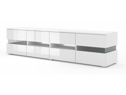 TV stolek Viper 186 bílý mat / bílý lesk