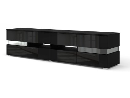 TV stolek Viper 186 černý mat / černý lesk