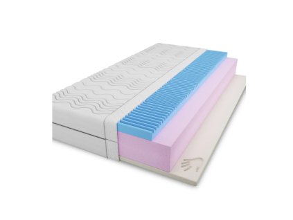 TEBE 70x160 středně tvrdá 17 cm pěna-s matrací z visco pěny