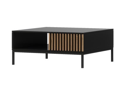 Konferenční stolek Meorati 80 černý/Artisan Dub