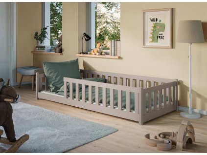 BELLA Dětská postel 80x180 kašmírová Montessori
