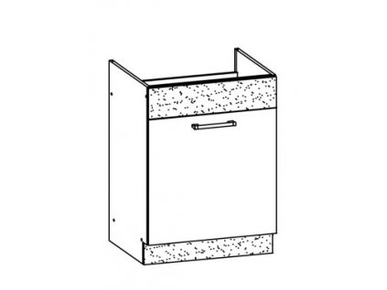 Dolní skříňka dřezová LP 60 MODENA MD18/D60Z MDF