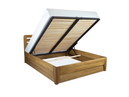 Łóżko BOX bukowe LK189 BOX (Barva buk rustikal, Šířka, Délka, Hmotnost 140, D200, 79 kg)