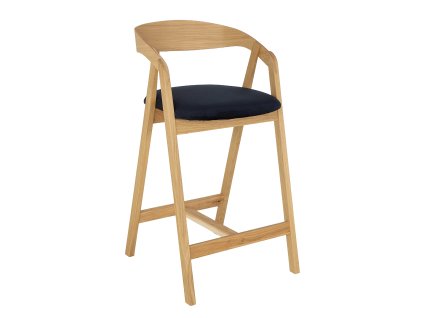 Hoker krzesło dębowe KT395 (Barva dąb naturalny, Šířka, Výška, Hloubka, Hmotnost 56, 75/101, 59, 9 kg)