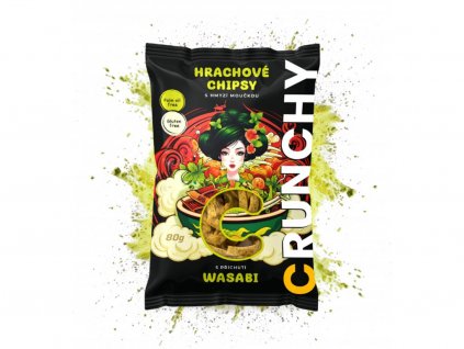 crunchy hrachove chipsy wasabi