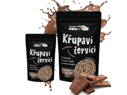 wormup lahodni cvrcci 80g vyhodne baleni mlecna cokolada