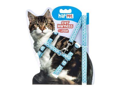 cat harness blue