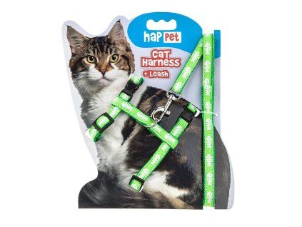cat harness green