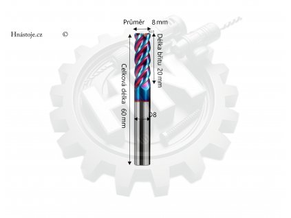 8R0.5x20xD8x60L vodoznak