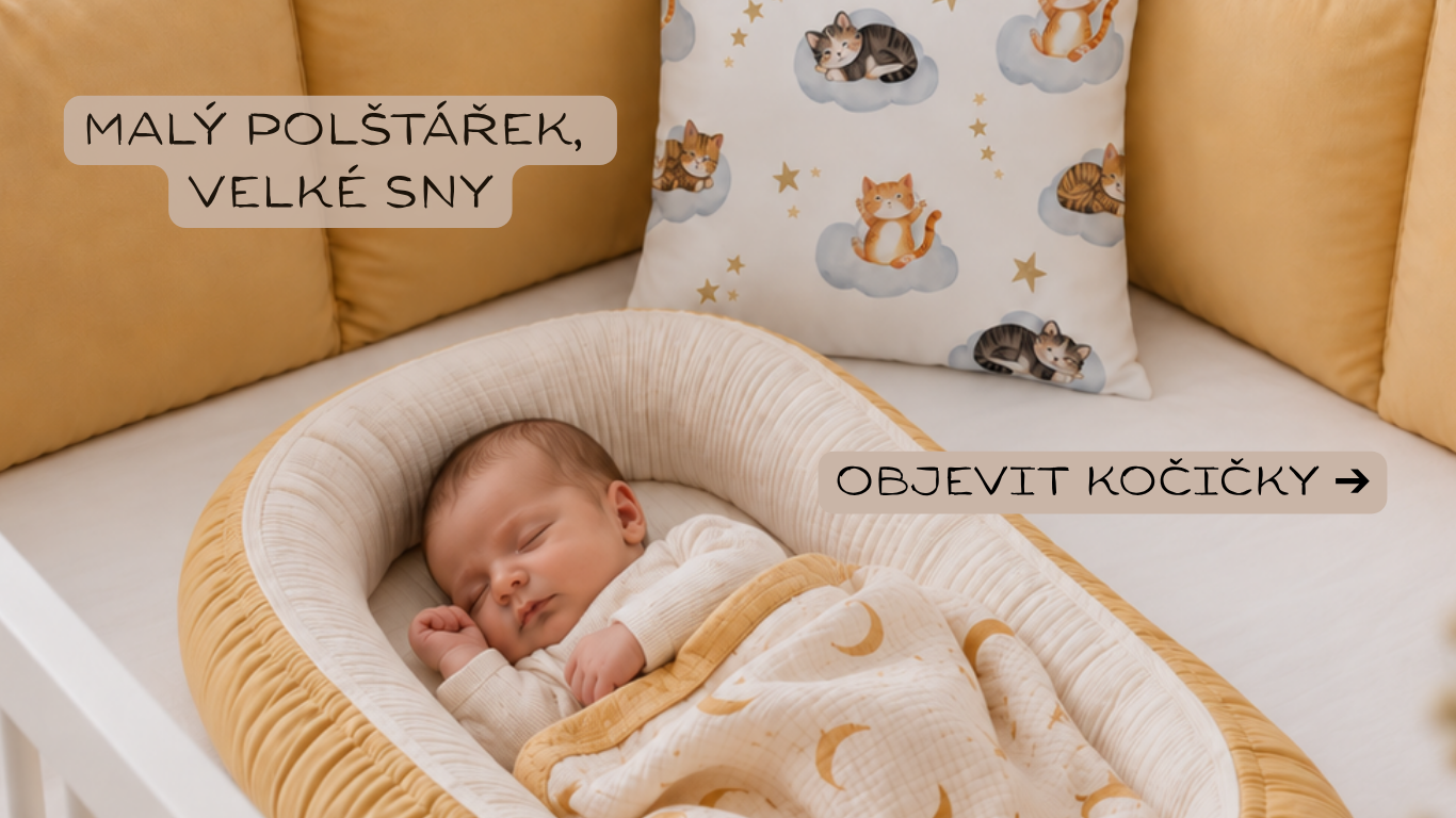 Povlečení Kočičky na obláčku