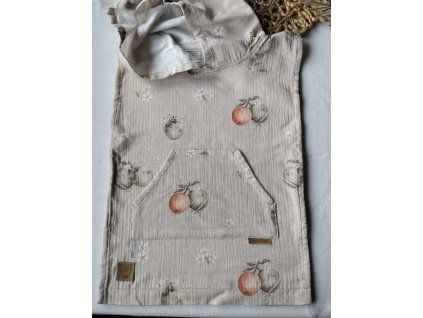 pončo jablíčka - vel. 1-3 roky