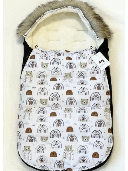 zimni fusak do kocarku medvidci a duhy