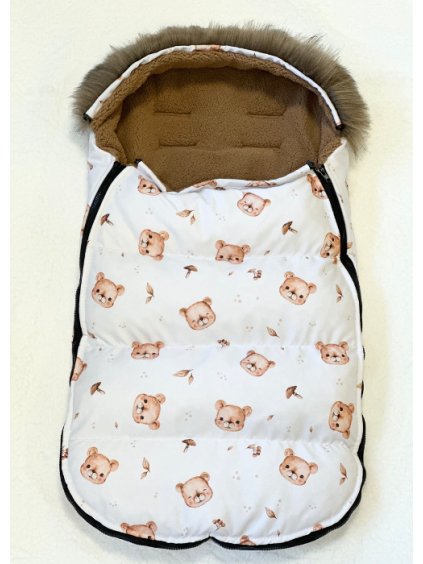 zimni fusak pro miminko medvidci s houbickami