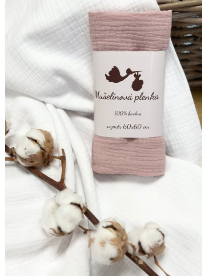 muselinova plenka pudrova
