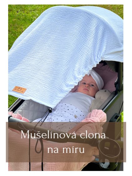 muselinova clona na kocarek na miru