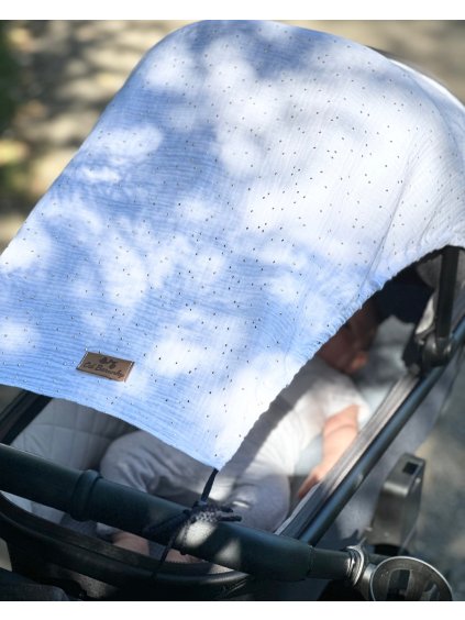 clona na kocarek bily muselin se zlatymi teckami (2)