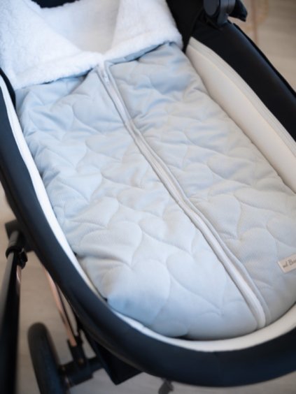 prechodovy fusak do kocarku sedy prosivany