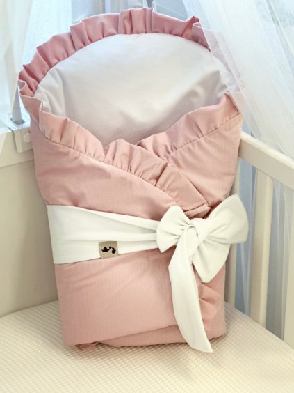 zavinovacka bezova ruzova s volankem