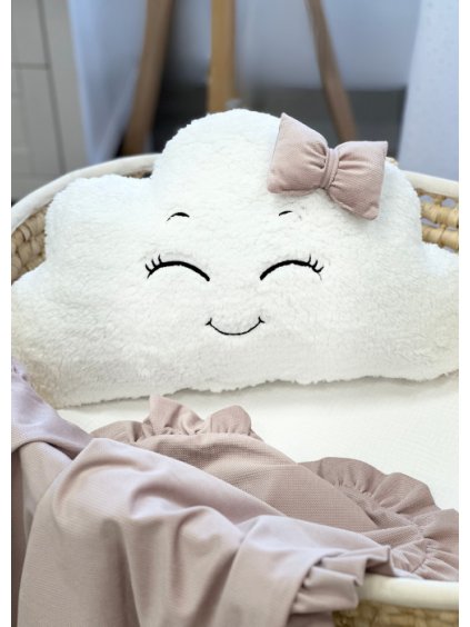 Dekoracni polstarek mracek bily