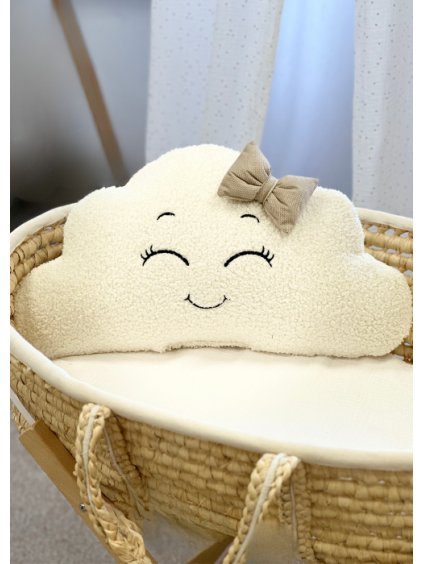 Dekoracni polstarek mracek smetanovy