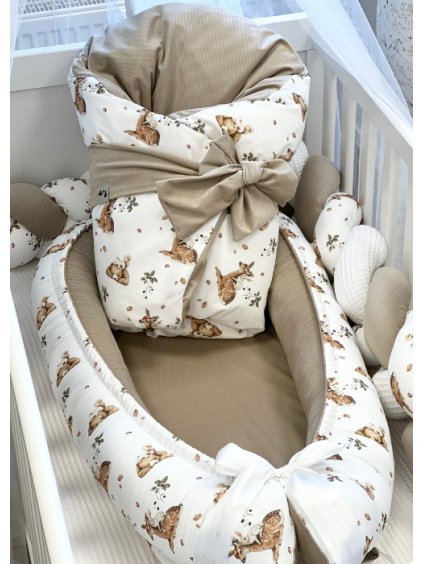 set pro miminko bezovy se zviratky