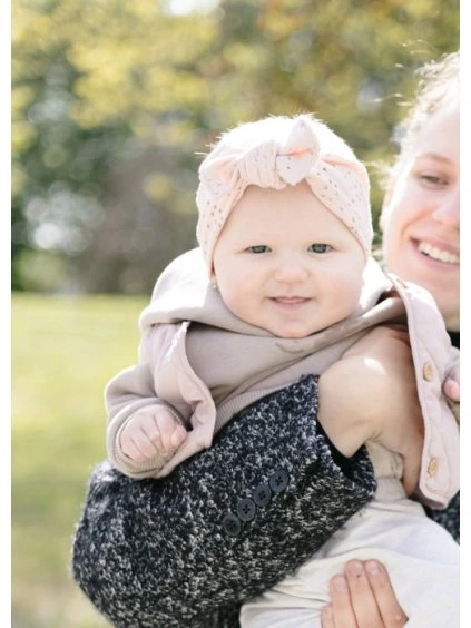 celenka pro miminko pudrova madeira