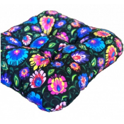 Podložka na stoličku - Čierny Folk