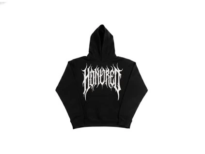 hnrd hoodie black white