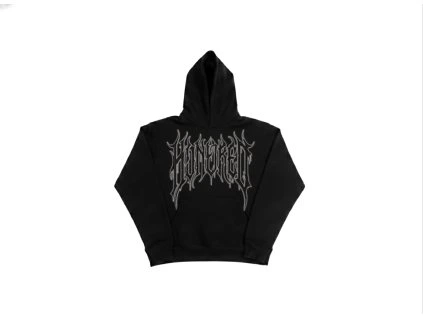 hnrd hoodie black black reflective