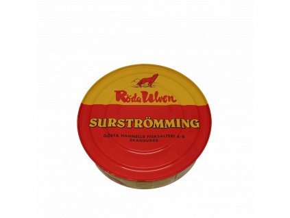 2604 surstromming roda ulven 300g cela ryba nakvasena plechovka
